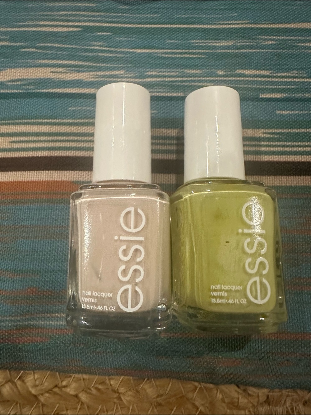 Essie Nail Polish Duo — Soft Pale Pink & Lime Yellow